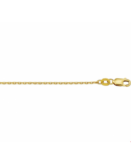 Geelgouden collier met anker schakel en draaglengtes van 41 43 en 45cm. Uitgevoerd met een karabijn sluiting. - 11114147