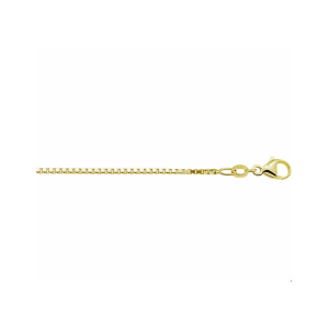 Double geelgouden 1.3mm venetiaans collier met een lengte van 42cm en uitgevoerd met een stevige karabijn sluiting. - 11112590