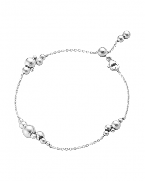 zilveren Georg Jensen fantasieschakel armband : Moonlight Grapes three clouds 551M , 18 cm - 11112758