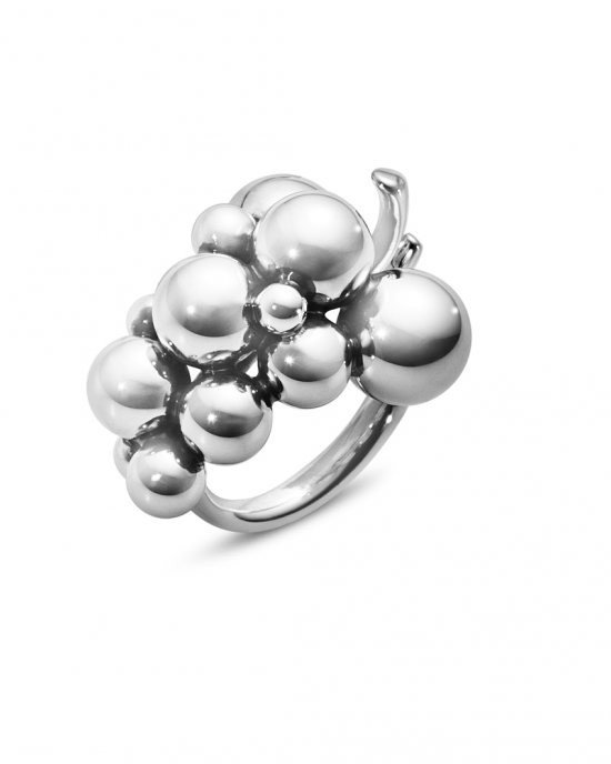 zilveren Georg Jensen fantasie ring  : Moonlight Grapes Medium 551H - 11112763