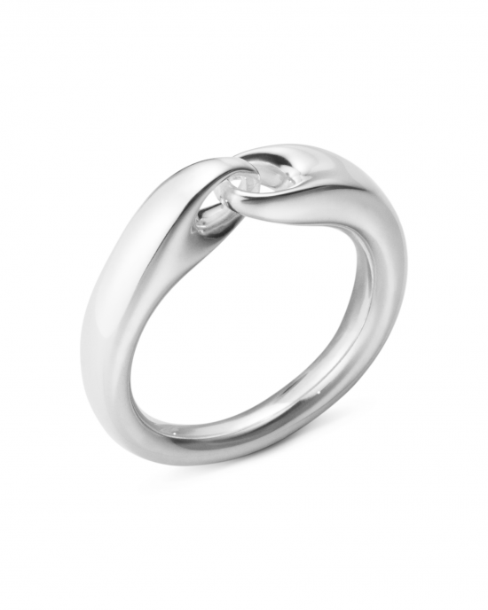 zilveren Georg Jensen fantasie ring : Reflect large Link 652B - 11112767