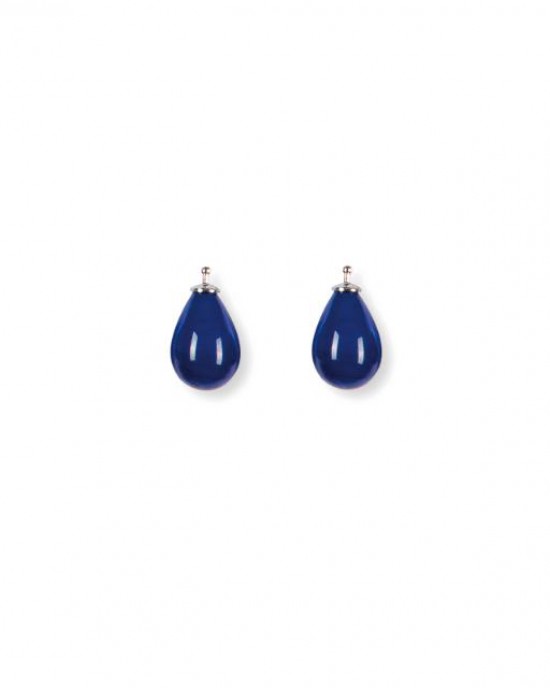 Heide Heinzendorff oorsieradenhangers, Bohemian glas druppel, in kleur 45 blauw,22300010945 - 11112786