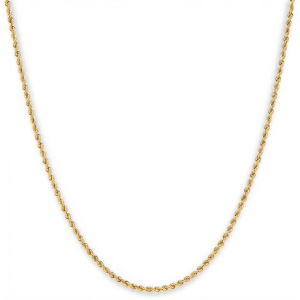 14 karaats geelgouden koordschakel collier 45 cm en voorzien van een karabijnhaak sluiting. - 11112843