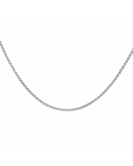 zilveren lengtecollier vossestaartschakel, 42 cm x 1,0 mm - 11114350