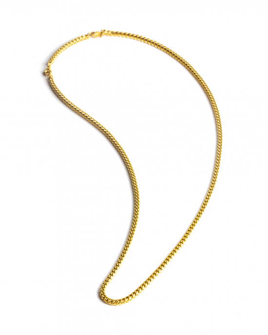 Gemini stalen collier Dux Gold, geel verguld edelstaal collier, te dragen op 52 + 13 cm - 11112898