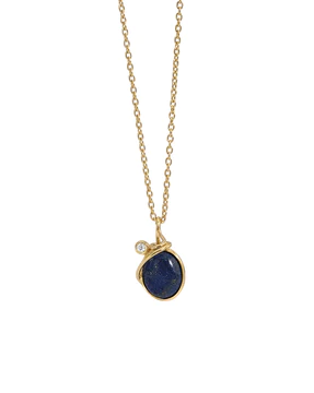 Rabinovich zilver verguld collier Starry Night met Lapis Lazuli. Compleet Refnr. 80004314 - 11112927