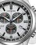 Citizen chronograaf Eco-Drive horloge 100 m WD, titanium kast en band, lichte wijzerplaat en donkere en rode accenten, saffier glas - 11113037