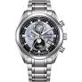 Citizen Radio-Controlled chronograaf Eco-Drive horloge 100 m WD, super-titanium kast en band inclusief maanstand, lichte wijzerplaat, saffier glas, 100m WD - 11113038
