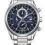 Citizen Radio-Controlled chronograaf Eco-Drive horloge 100 m WD, blauwe wijzerplaat, saffier glas, 100m WD - 11113039