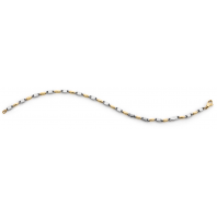 Monzario 14 karaats geel- en witgouden fantasie schakel armband op 19,5 cm x 3 mm Refnr. 1182-a bic - 11113053