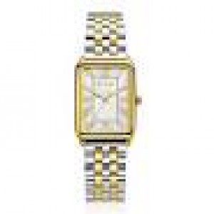 Zinzi Elegance bicolor horloge, zilverkleurige wijzerplaat met goudkleurige accenten, ZIW1907 - 11113166