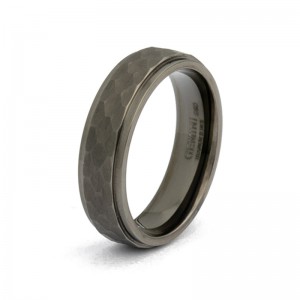 Gemini titanium ring; Duplus black op maat 62,dup01-62 - 11113220