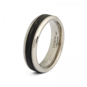 Gemini titanium ring; Rota light Carbon maat 64, met Carbon Refnr. rot04-64 - 11113222
