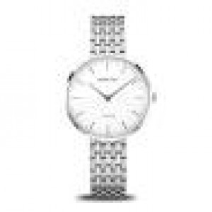 volledig titanium Bering horloge, witte wijzerplaat met streepindex + saffierglas, 19334-004 - 11113315