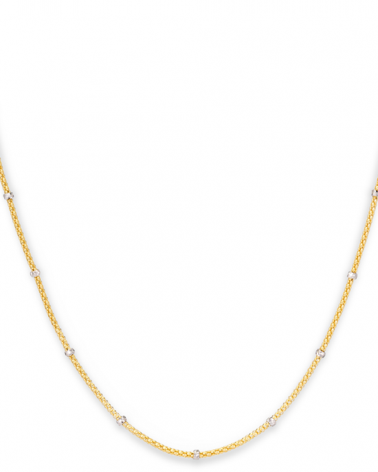 18 karaats bi-colour gouden collier gefacetteerd met 13 witgouden bolletjes uit de Stella Milano collectie van Monzario op 45 cm . Refnr. 1446-c bic - 11113953