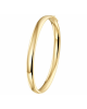 14k Geelgouden bangle uitgevoerd met een scharnier. De bangle heeft een breedte van 6mm en een binnendiameter van 60mm. Voorzien van een insteekveersluiting en veiligheids achtje - 11113226