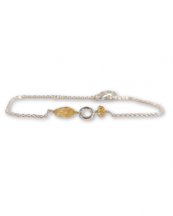 Rabinovich zilveren armband met 2 geslepen citrienen - 11114052