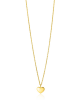 14 krt geelgouden Zinzi fantasie collier met een hangend hartje ca 8 mm, lengte 40 + 3 cm, ZGC312 - 11114720