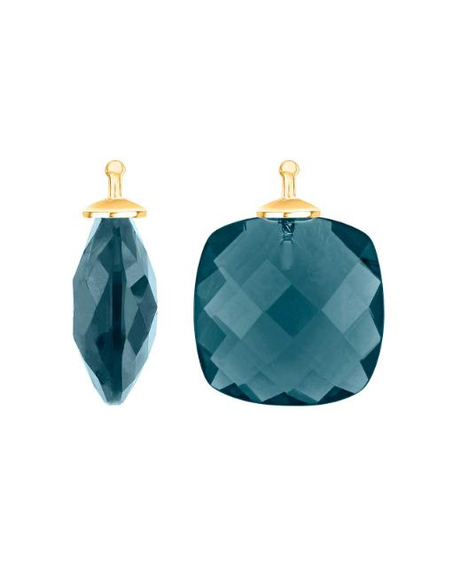 22300030949, Heide heinzendorf oorhangers in zilver verguld vierkante kristalglas in kleur 42, refnr. 22300045942 - 11114793