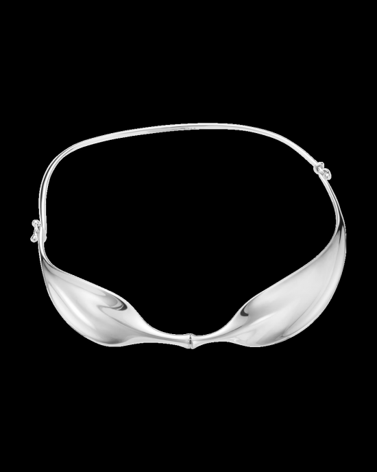 Georg Jensen collier, spang in organische vorm, model 242b maat M-L ; Bülow-Hübe ontworpen door Vivianna Torun - 11114806