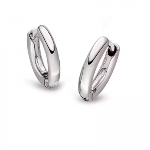 Boccia titanium klapcreolen ronde buis, 05085-02 - 11114826