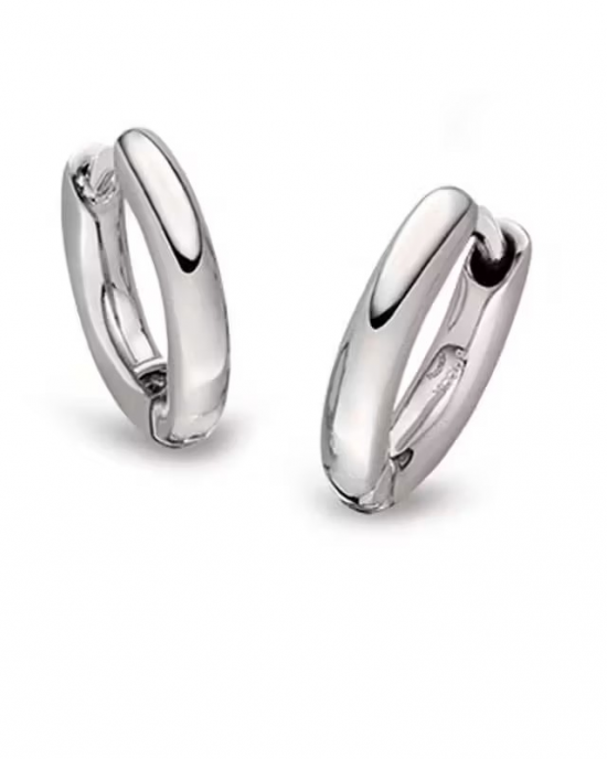 Boccia titanium klapcreolen ronde buis, 05085-02 - 11114826