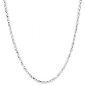 14 krt witgouden Monzario fantasie collier model 837C, 45 cm en voorzien van een karabijnhaak - 11115272