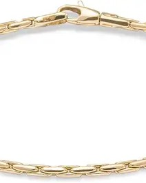 14 Karaats roségouden Monzario fantasieschakel armband, bestaande uit meerdere verschillende formaat ronde ogen van 12, 10 en 7 mm, voorzien van een ronde fantasie sier-karabijnhaak, 19,5 cm, refnr1425A rose - 11115345