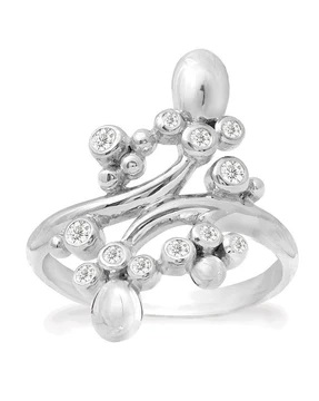 Rabinovich Zilveren ring met zirkonia .Ref ; Ballroom 82103044 op maat 56 - 11115421