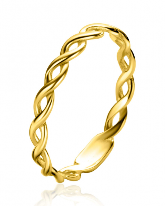 14 karaats geelgouden Zinzi rijring, infinity 2.5 mm breed,refnr. ZGR367-54 - 11115468