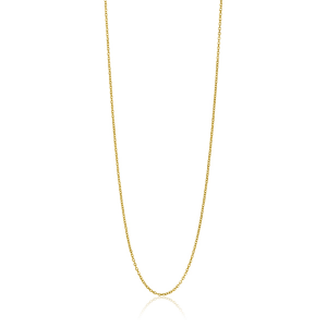 Zinzi refnr. zgla45-09, 14 karaats ankerschakel collier met een dikte van 0.9 mm en een lengte van 45 cm. - 11115524