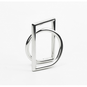 Yoko Takai design; Uno, handgemaakte zilveren ring. Draagt over de hand - 11115560