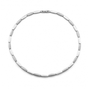 Boccia Collier 08082-01, tonneauvormige schakels mat-glanzend afgewisseld - 11115582