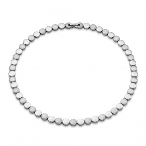 Boccia titanium Collier 08079-01 bestaande uit dichte cirkelvormige schakels - 11115595