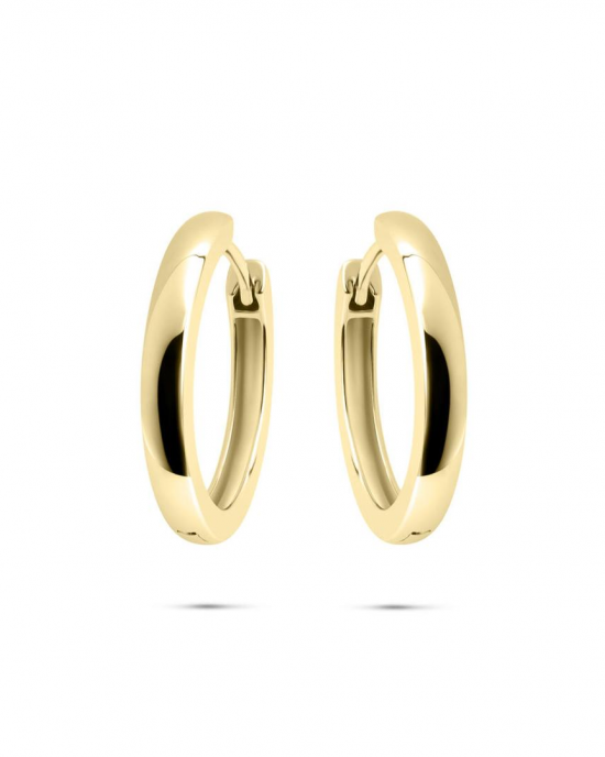 zilver, geel verguld en gepolijste klapcreolen 3 x 22 mm - 11115701