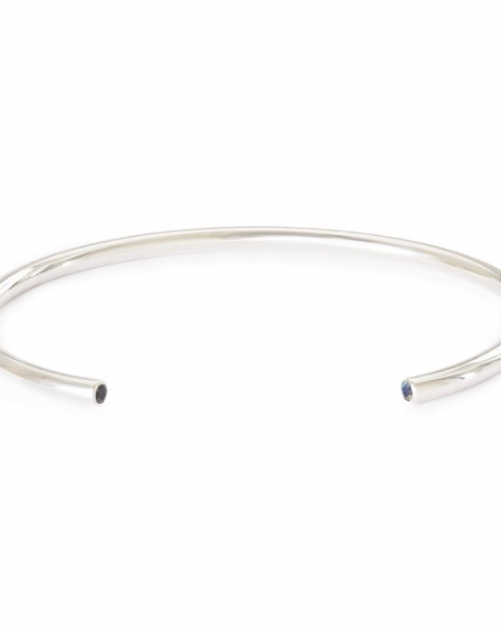 Zilveren Trollbeads bangle labradoriet in de uiteindes, maat Medium. Referentie TAGBA-00029 - 11115752