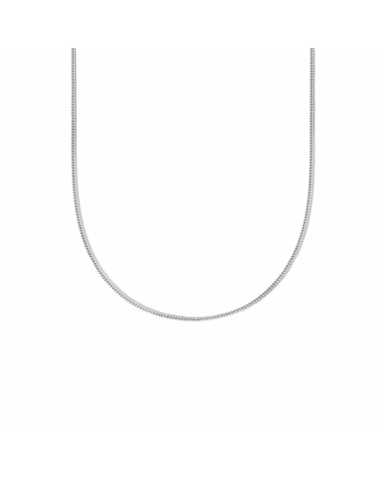 Gerhodineerd 925 zilveren gourmet collier met een schakelbreedte van 1.1mm. Het collier heeft een draaglengte van 36cm. - 11114358