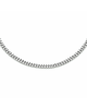 Gerhodineerd 925 zilveren gourmet collier met een schakelbreedte van 2.4mm. Het collier heeft een draaglengte van 60cm en een stevige karabijn sluiting. - 11112501