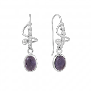 Rabinovich zilveren oorsieraden; purple rain met ioliet. refnr. 82404034 - 11115958 Rabinovich zilveren oorsieraden; purple rain met ioliet. refnr. 82404034 - 11115958
