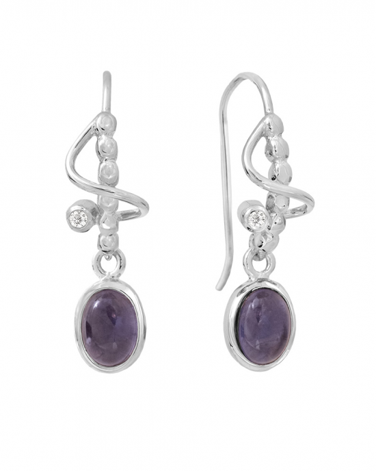 Rabinovich zilveren oorsieraden; purple rain met ioliet. refnr. 82404034 - 11115958