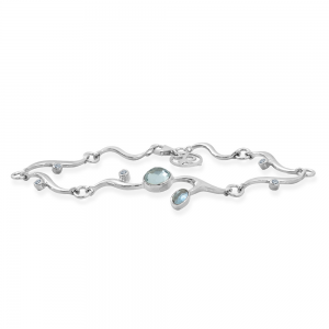 Rabinovich zilveren armband; Blend of blue; met blauwe kwarts en blauwe topaas refnr. 82701051 - 11115965