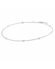 Boccia bicolor Titanium fantasie collier, ankerschakel met 8 x een peervormige grotere tussenschakel, 42 + 5 cm - 11116516