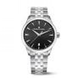 stalen Maurice Lacroix horloge uit de 1975 lijn, quartz met een 39 mm kast. Saffierglas, datum, zwarte wijzerplaat en 10 atm waterdicht, refnr : 751007-SS002-330-1 - 11116029