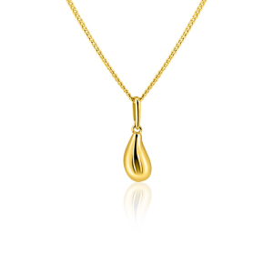 Druppelvormige 14 karaats geelgouden  hanger uit de Zinzi gold collectie met ref nr. zgh558 - 11116047