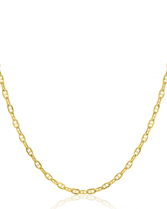 14 karaats gouden Zinzi gold collier marineschakels. Refnr.zgc577 - 11116059