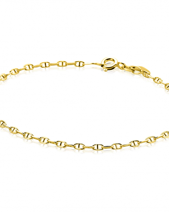 14 karaats gouden Zinzi gold armband marineschakels. Refnr.zga577 - 11116060