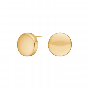 Heide Heinzendorff Zilveren geelvergulde  oorsieraden. Stekers op het oor. Refnr. 30320555900 Model Ann 14 x 14 mm - 11116252