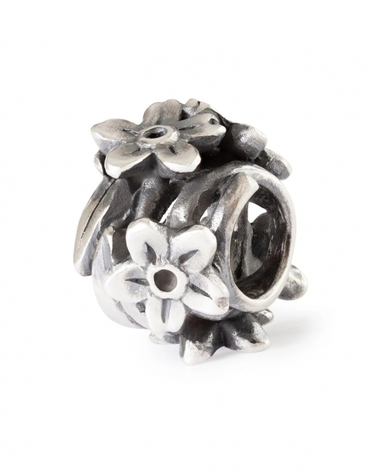 zilveren Trollbeads bedel Belofte van Vergeet Mij Nietje, TAGBE-10294 - 11116355