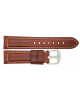 High quality Top Grain Leather Watch Band. Genuine Italian calf leatherskin watch strap. Soft lining and heavy padding but still extremely flexible. Fitted with a stainless steel, PVD black buckle.We offer this watch strap with a black buckle . - 11111620