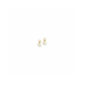 14 krt Geelgouden oorringhangers uitgevoerd met een zoetwaterparel van 4mm. - 11115161